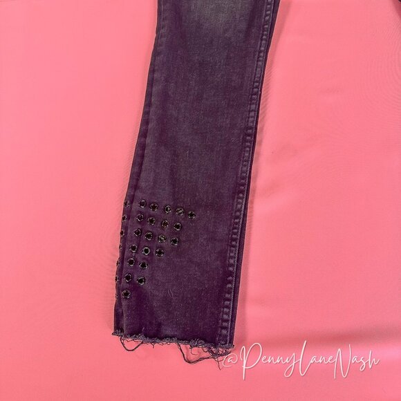 Zara Trafaluc Denimwear Raw Hem Skinny Jeans Washed Black - Picture 2 of 9